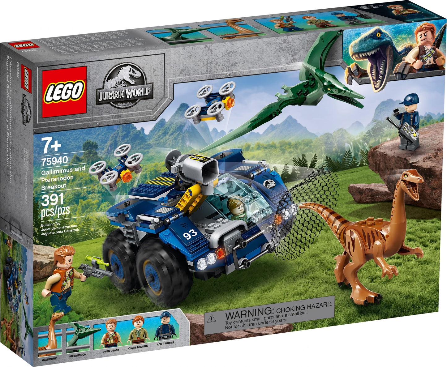 LEGO® Jurassic World 75940 Ausbruch von Gallimimus und Pteranodon