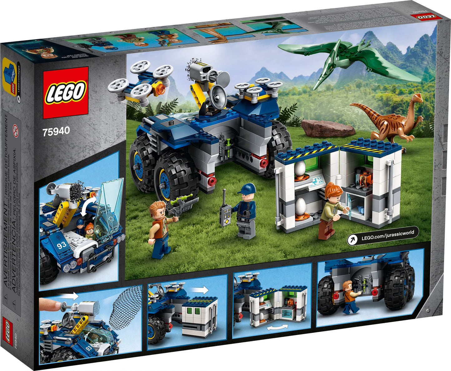 LEGO® Jurassic World 75940 Ausbruch von Gallimimus und Pteranodon