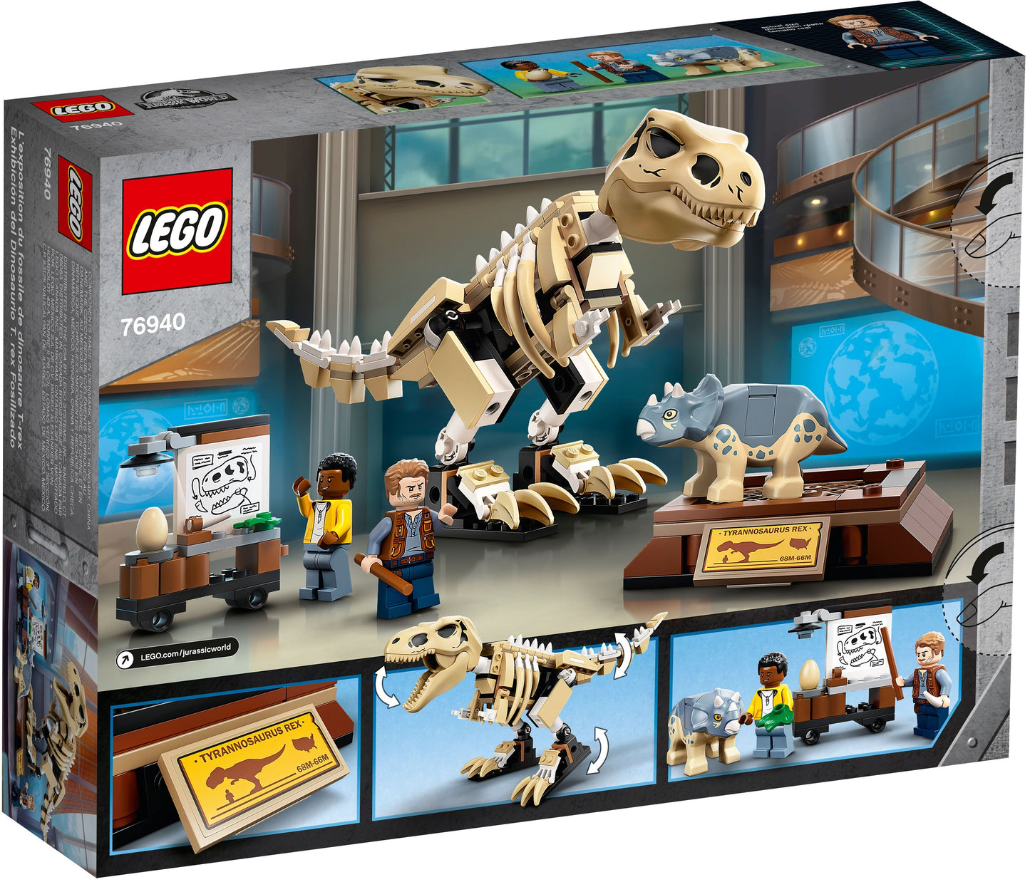 LEGO® Jurassic World 76940 T. Rex-Skelett in der Fossilienausstellung